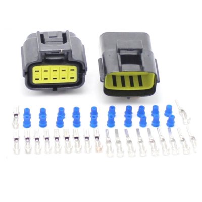 CAR MOTORCYCLE WATERPROOF 10 PIN ELECTRICAL 1.8MM AWG WIRE CONNECTOR PLUG