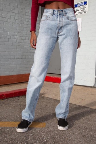 brandy melville light wash mid rise 