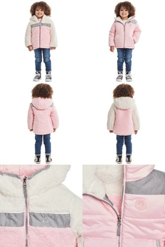 Gerry Girls Quilted Insulated Attached Hood Reversible Jacket - NWT - Picture 3 of 24