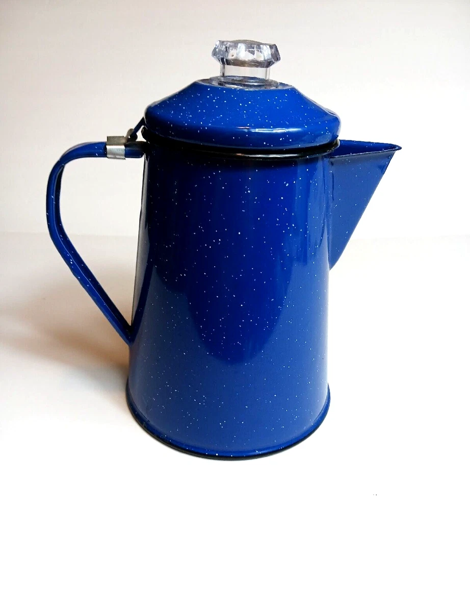 Cowboy Campfire GSI Outdoors 36-Cup Enamel Camping Coffee Pot