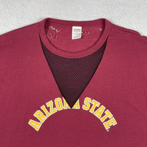Arizona State Sun Devils Sweatshirt Womens Large Red Victorias Secret Pink NCAA - Picture 3 of 12