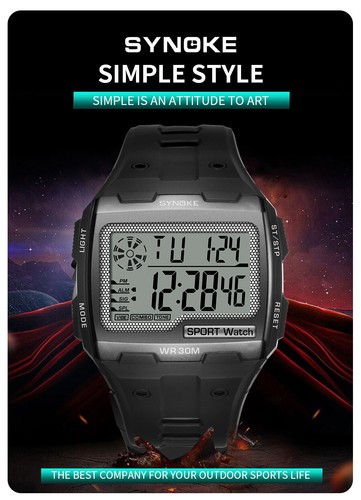 Waterproof Men Military Sports Digital Watch Tactical LED Backlight Wristwatch - Picture 11 of 24