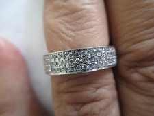 14K Gold Diamond Wedding Band Diamond .55 Carat F-VS2  3.40 Grams Value 5,950