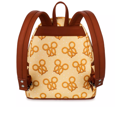Loungefly Disney Parks Mickey Mouse Pretzel AOP Mini 