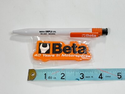 BETA TOOLS  40 Years In Motorsports -- Keychain & Milano Italy Advertising Pen