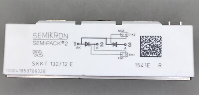 SEMIKRON SKKT 132/18E 6211, SEMIPACK 2, SCR Module (1800V 4700A.Mfr#:SKKT132/18E