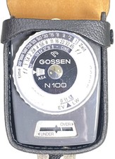 Vintage Gossen N100 Continous Light Meter with Case - West Germany