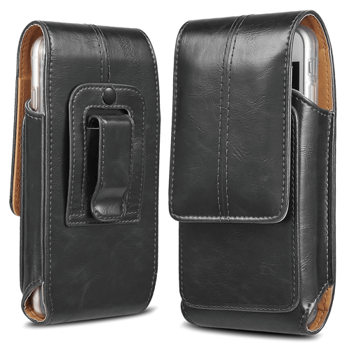 for iPhone X 8 7 6s Plus Phone Belt Pouch Case Vertical Holster Clip Flip Holder - Picture 14 of 14