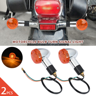 #ad #ad 2x Chrome Motorcycle Turn Signal Blinker Indicator Light For Honda Valkyrie 1500 $10.99
