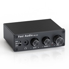 Fosi Audio Q4 DAC Amp Mini Stereo Headphone Amplifier USB Gaming Optical Coaxial