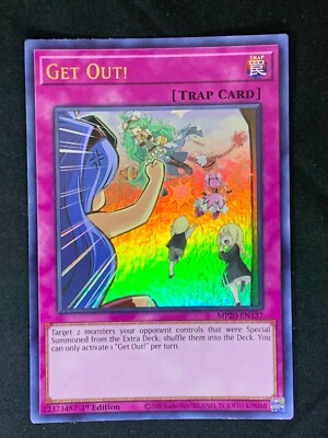 Get Out MP20-EN137 Ultra Rare 1st Edition Yugioh Card | eBay Get Out MP20-EN137 Ultra Rare 1st Edition Yugioh Card | eBay