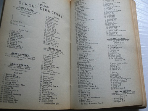 Kellys Directory of Lincoln and North Hykeham.1974.Names.Streets.Trades.Roads - Picture 6 of 15
