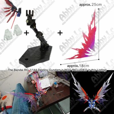 for RG 1/144 Destiny Model Mirage Colloid System Wing of Light Effect Parts+Base