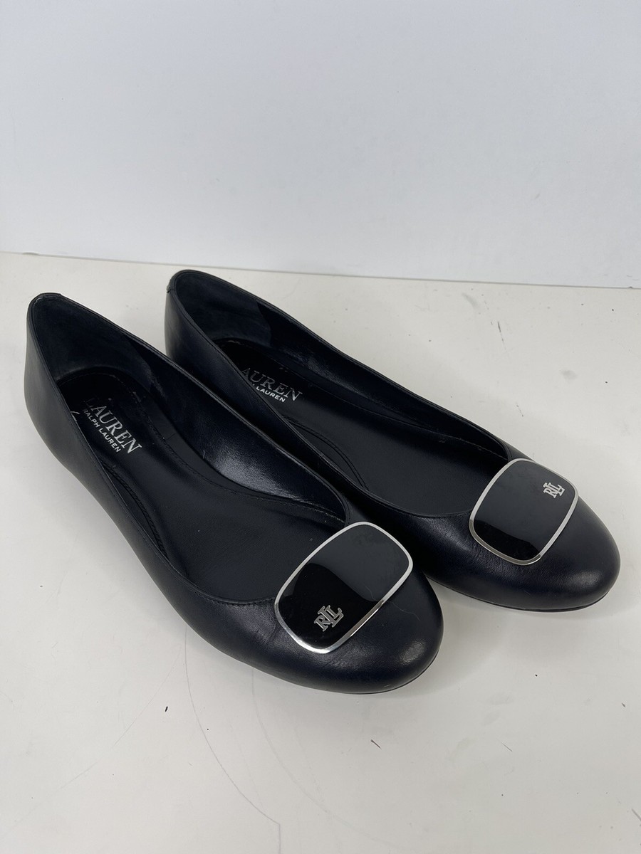 バレエ Ralph Lauren Ballerinas Leather Lauren Ralph Lauren Leather Ballerina Shoes | Brown | FARFETCH