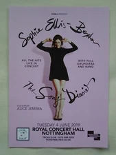 SOPHIE ELLIS BEXTOR Live event 2019 The Song Diaries UK Tour Promotional flyer 
