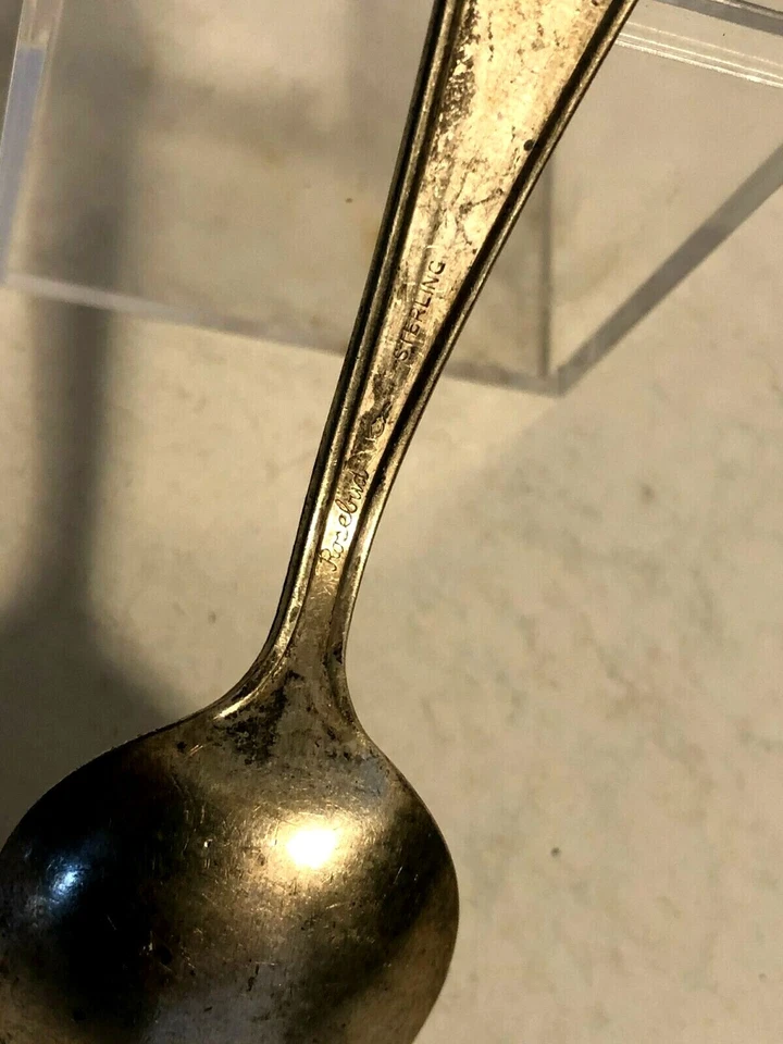 1950 БУТОН РОЗЫ СТЕРЛИНГОВАЯ ДЕТСКАЯ ЛОЖКА - Изображение 4 из 4