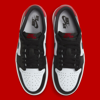 Nike Air Jordan 1 Retro Low OG Black Toe Bred Varsity Red