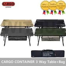 CARGO CONTAINER 3-Way Camping Table + Table Carry Bag - 4colors_