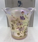 Fenton Hand Painted Champagne Vase 4751 PI Family Signature LTD Edition