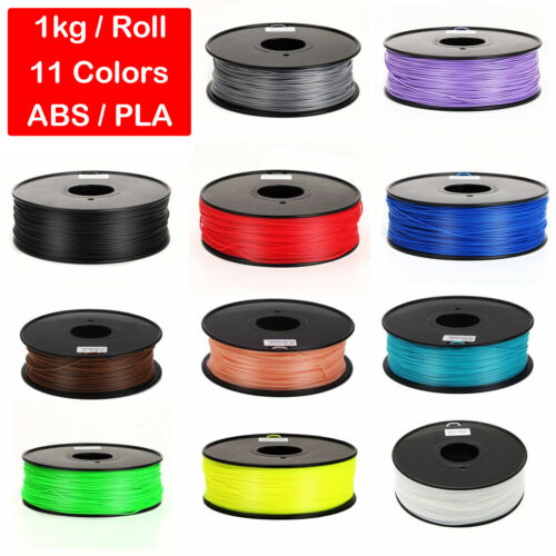 1KG 3D Printer Filament ABS PLA 1.75mm/3.0mm for RepRap MakerBot Multicolor - Afbeelding 1 van 89