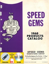 Speed Gems Vintage 1968 Products Catalog PDF File USB Flash Drive