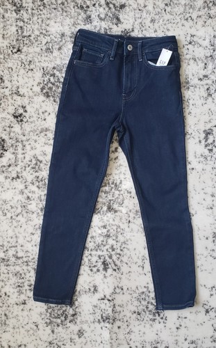 Gap Teen Sky High Rise Dark Blue Skinny Ankle Jeans With Washwell Size 18 - Picture 4 of 6