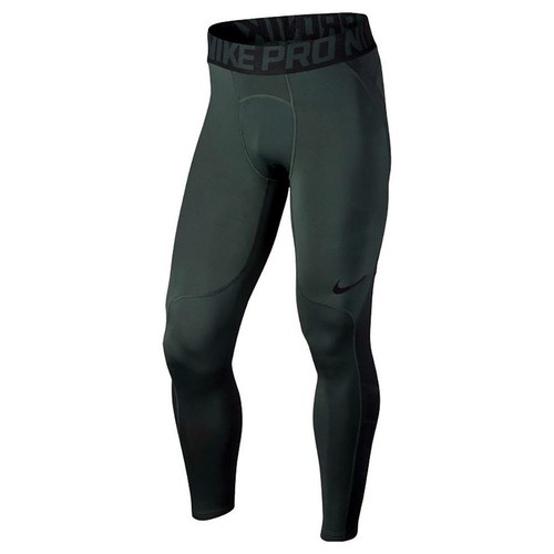 MEN'S NIKE PRO THERMA HYPERWARM COMPRESSION TIGHTS BASE LAYER CAMO GREEN BLACK - Picture 15 of 27