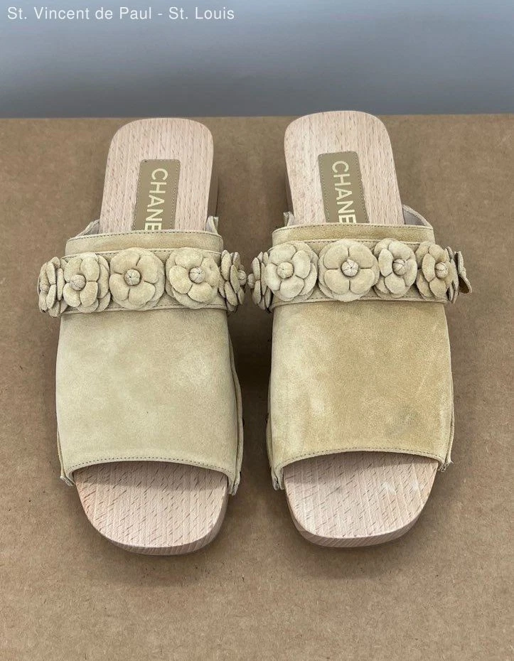 CHANEL Camellia Floral Sandals for Women for sale | eBay