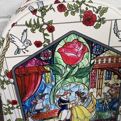 Loungefly Disney Princes Beauty And The Beast Stained Glass  display picture 3