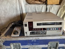 Sony UVW-1800 Betacam SP Cassette Recorder  DSRM-1 Remote Control. Tested Works