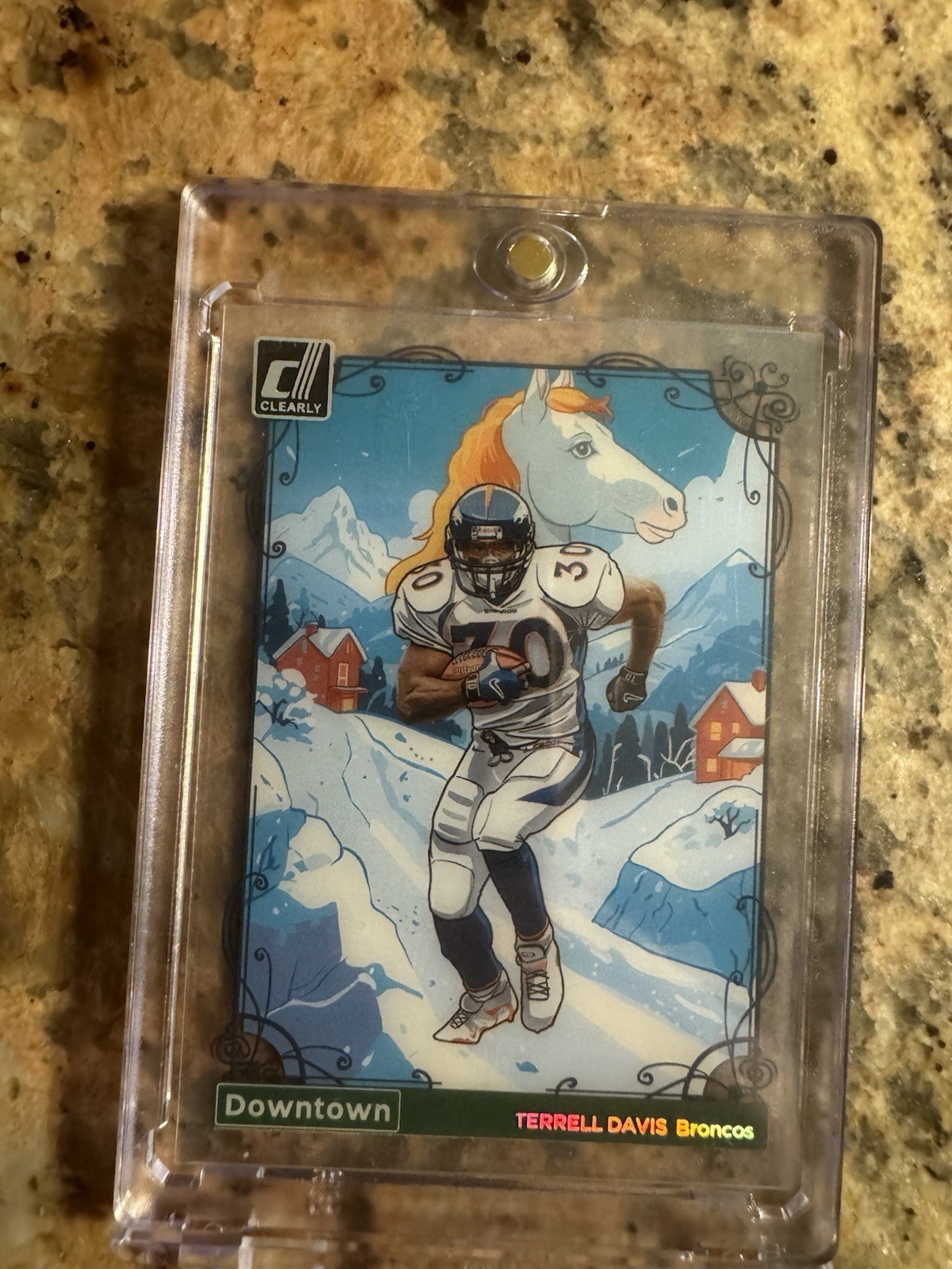 Terrell Davis Downtown 2024 Clearly Donruss Optic Broncos SSP Case Hit