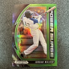JORDAN WALKER 2020 Panini Prizm Draft POWER SURGE LIME GREEN RC 13/75 Cardinals