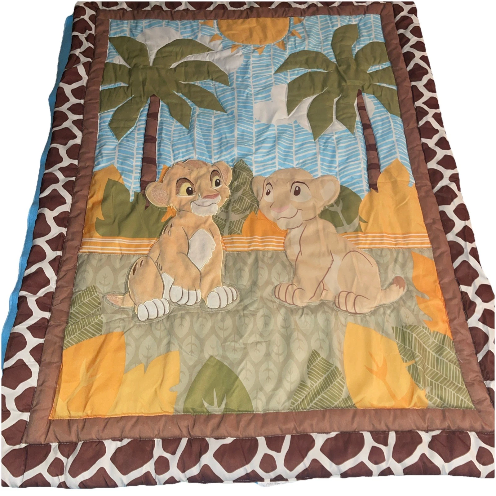 Lion King Baby Crib Blanket Disney Simba Nala Comforter Bedding Nursery
