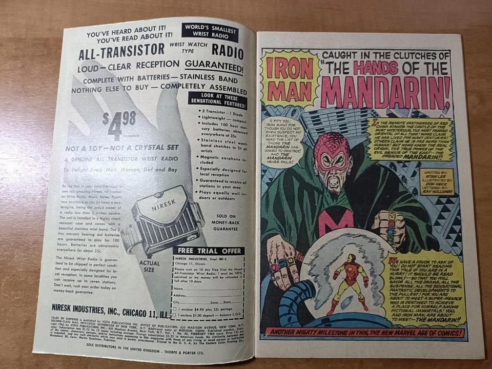 1st App MANDARIN! Tales Of Suspense #50 FN+ 6.5 Stan Lee! Jack Kirby! 1964 Pence Foto 2 de 4