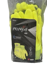 Hi-Viz Ninja Ice Cold Protection Hydropellent Technology Work Gloves 6 Pair M