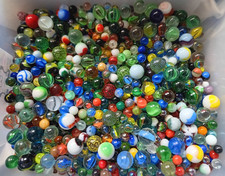 Vintage Filler Marbles Lot- 2 lbs per lot- Many Colors, Many Shooters