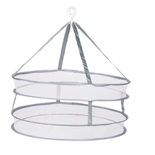 Hanging Drying Net Fruit Rack Clothes Foldable Laundry Hanger Dryer