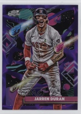 2025 Topps Cosmic Chrome Purple Nebula Refractor 147/150 Jarren Duran #115 gh4
