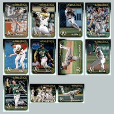 Oakland Athletics Lot 11 Baseball Cards Topps All Star Game Foil Ross Stripling