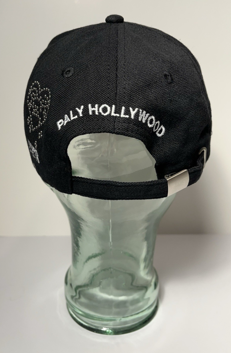 Paly Hollywood Sweet Sal Mineo Studded Black Hat Cap Adjustable