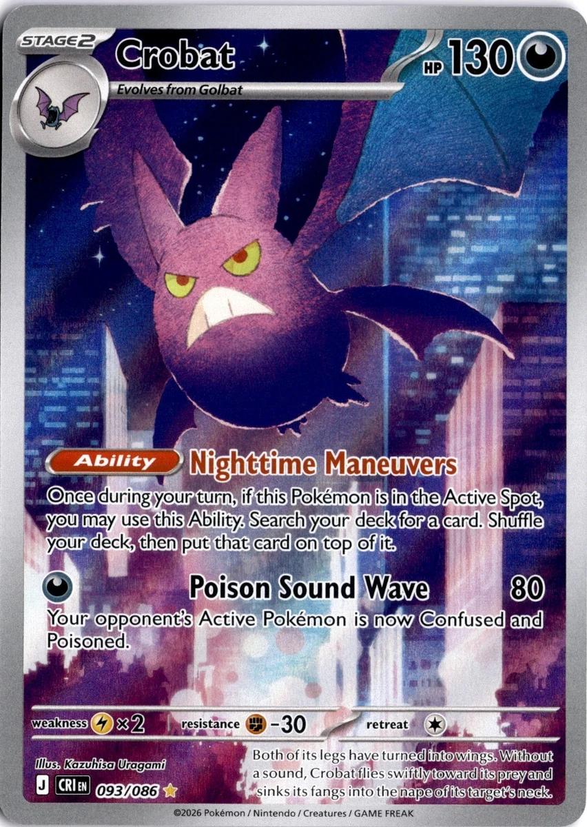 Crobat Pokémon TCG Cards for sale | eBay