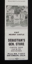 1950s Sebastian's General Store Gas & Oil Coffee Shop Souvenirs San Simeon CA MB
