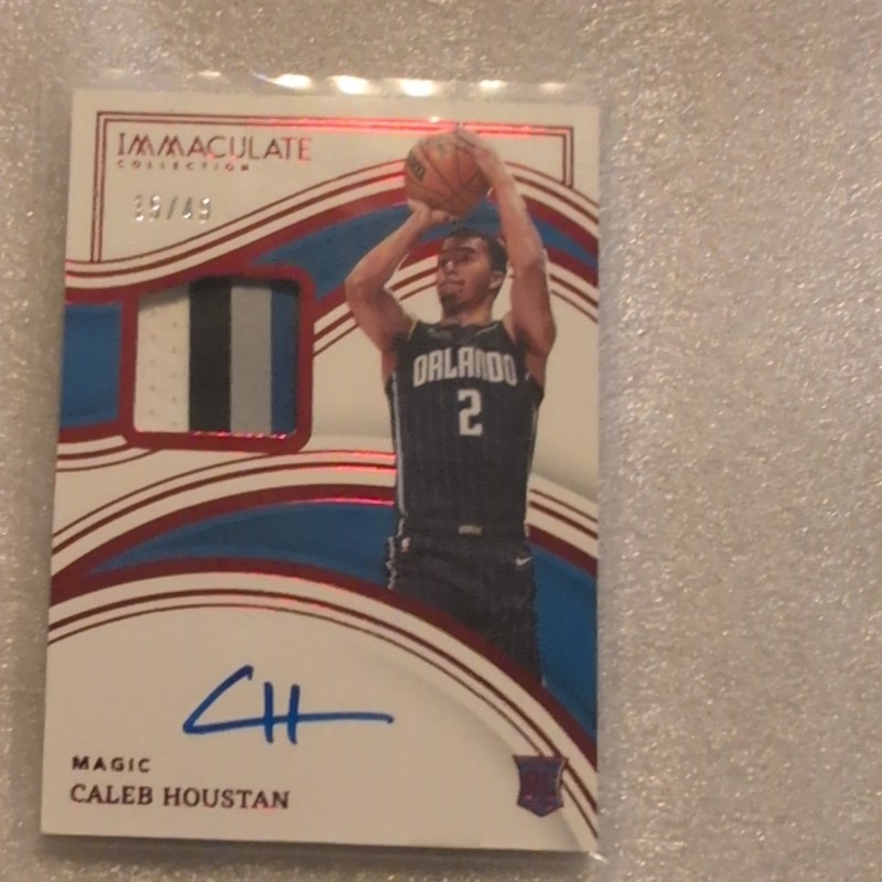 Panini 2022-23 Immaculate Caleb Houstan RPA Red /49 #116 Orlando Magic
