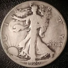 1920 D Walking Liberty Half Dollar - Good - 90% Silver 50C