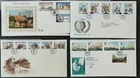 z(JER-244) JERSEY 1985 FDC set of (4) First Day Covers (ALL pictured)