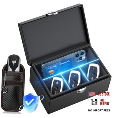 Faraday Box for Car Keys, Key Fob Signal Blocker RFID Box for Car Extra Large