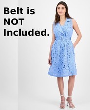 julia jordan *Defect* Sleeveless Lace Midi Dress Blue Size 8 $149 *NO BELT* SALE