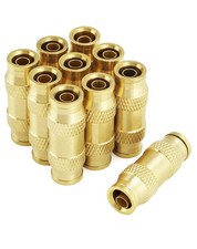 QWORK Push to Connect Fittings - 3/8" Tube, 10 Pack Quick Union, 10 pack