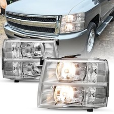 SOCKIR Fits for 07-13 Chevy Silverado Headlight Assembly 2007-2013 Silverado