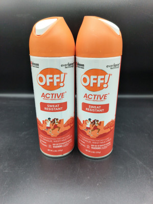 2X Off! Active Insect Repellent Liquid Sweat Resistant Repels Mosquitoes 6oz